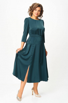 Платье Lady Style Classic 3087 изумрудный - фото 2