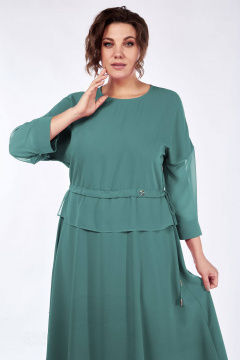 Платье Lady Style Classic 2531/1 зеленый - фото 3