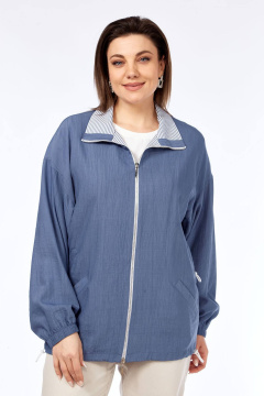 Блуза, брюки, ветровка Lady Style Classic 2968 голубой_с_бежевый - фото 2