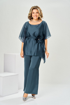 Блуза, брюки Romanovich Style 2-2943 морская волна - фото 2