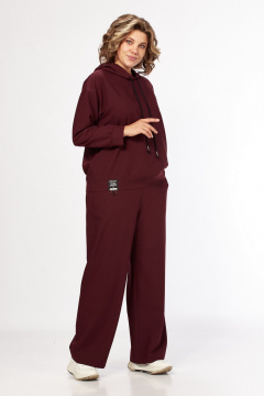 Брюки, толстовка SVT-fashion 634 бордо - фото 2