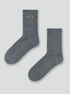 Носки Mark Formelle 107K-2504/23107K-1 т.серый_меланж_рис.2504 - фото 1