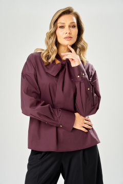 Блуза AVA fashion М-235 бордовый - фото 3