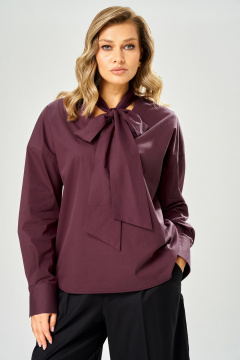 Блуза AVA fashion М-235 бордовый - фото 1