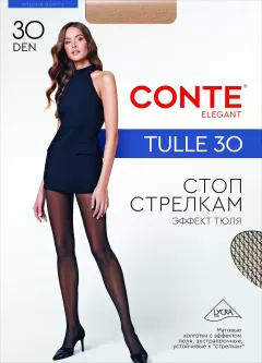 Колготки CONTE TULLE 30 grafit 17С-105СП - фото 1