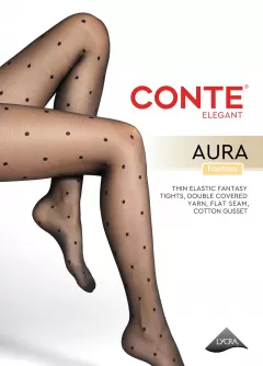 Колготки CONTE AURA 20 nero 24С-183СП - фото 1