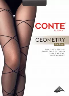 Колготки CONTE GEOMETRY 20 nero 25С-95СП - фото 1