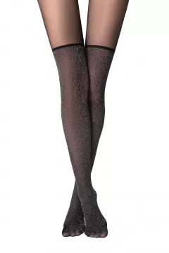 Колготки CONTE LUREX NET 40 nero 24С-78СП - фото 3