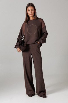 Брюки, джемпер Lyushe 4497 шоколад - фото 1