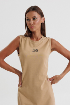 Платье V&N Fashion 1182 бежевый - фото 5