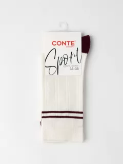 Носки CONTE SPORT молочный-бордовый 25С-191СП - фото 1