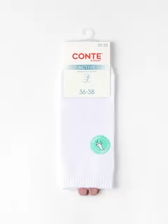 Носки CONTE ACTIVE белый-пепельно-розовый 20С-18СП - фото 4