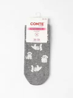Носки CONTE 7С-22СП молочный - фото 1