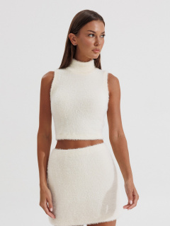 Топ, юбка V&N Fashion 1195 молочный - фото 2