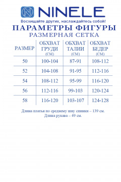 Платье Ninele 6144 серебро - фото 4