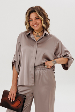 Блуза, брюки Anelli 1907 орех - фото 2