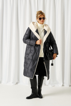 Пальто Beautiful&Free 1015 графит - фото 5