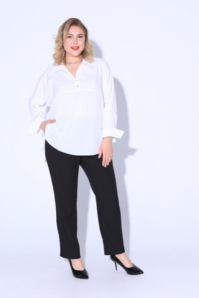 Блуза, брюки, джемпер Pretty 618 зебра+белый+черный - фото 3