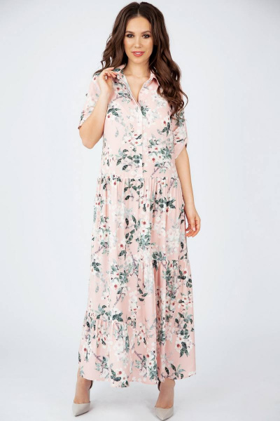 Платье Teffi Style L-1397 розовый - фото 2