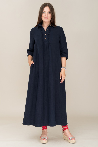 Платье Ружана 356-2 темно-синий - фото 1
