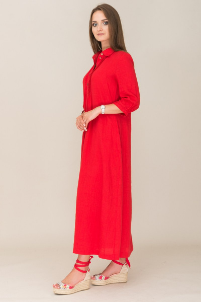 Платье Ружана 356-2 красный - фото 2