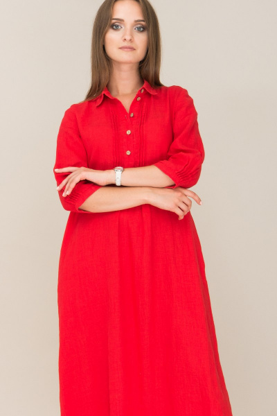 Платье Ружана 356-2 красный - фото 3