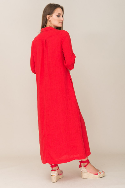 Платье Ружана 356-2 красный - фото 4