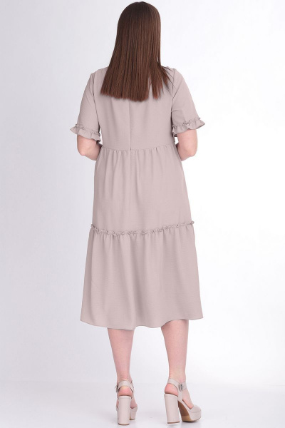 Платье LadisLine 1079 беж - фото 2