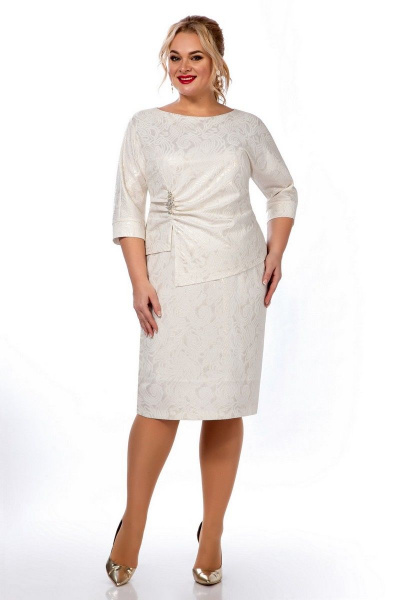 Платье Tellura-L 1667 молочный - фото 1