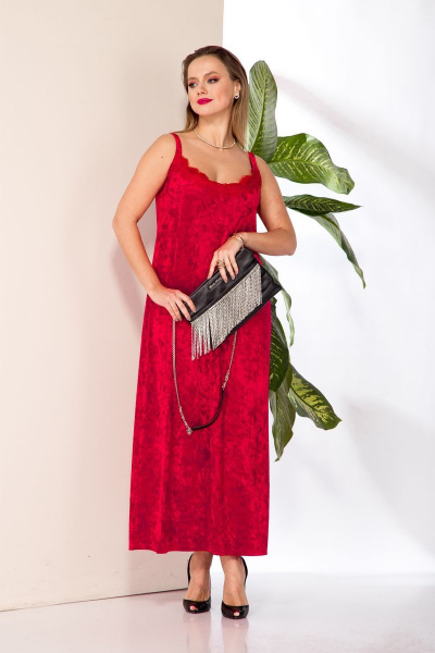 Платье Anastasia 204 красный - фото 5