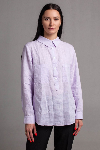 Блуза Bright Style 484 светло-фиолетовый - фото 1