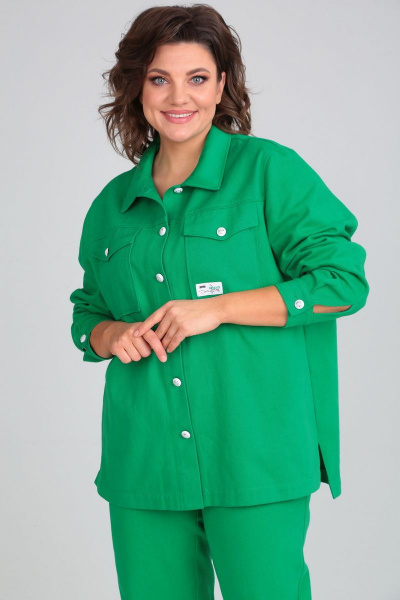 Брюки, рубашка Mubliz 027 зеленый - фото 3