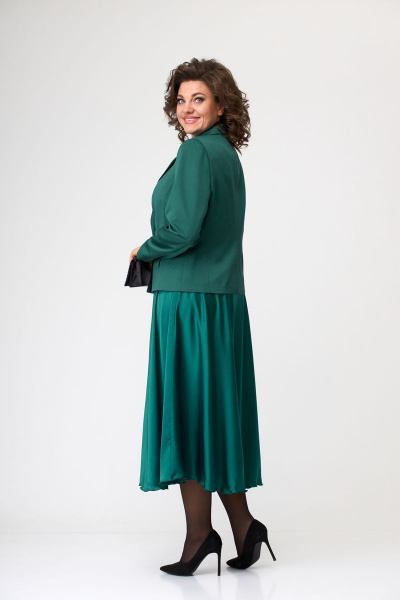 Жакет, шарф, юбка ANASTASIA MAK 1055а зелёный - фото 6