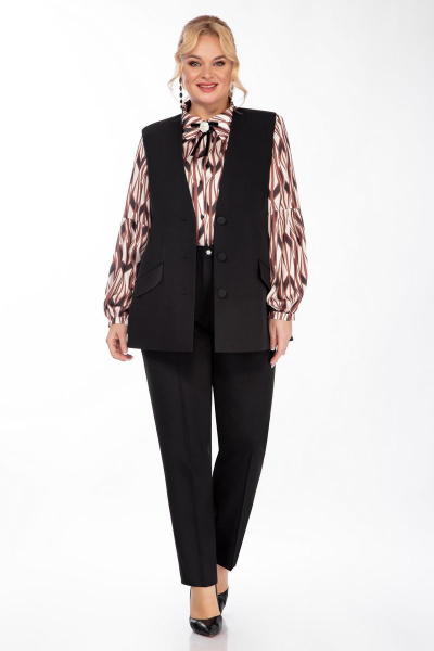 Блуза, брюки, жилет Элль-стиль 2185 - фото 3