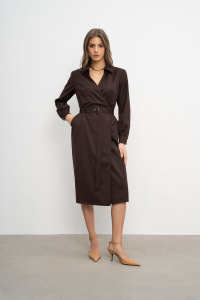 Платье Elema 5К-12289-1-170 коричневый - фото 1