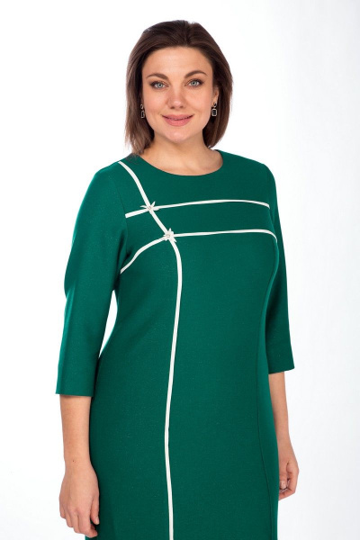 Платье Lady Style Classic 1500 зеленый - фото 3