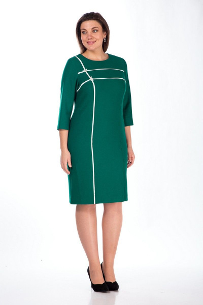 Платье Lady Style Classic 1500 зеленый - фото 2