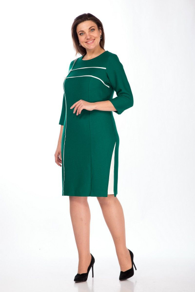 Платье Lady Style Classic 1500 зеленый - фото 1