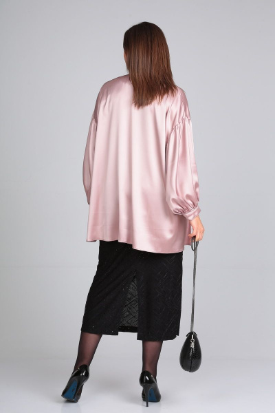 Блуза, платье Lady Secret 3716 розовый-перламутр-черный - фото 4