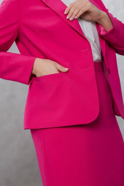 Жакет, юбка Daloria 9181 ярко-розовый - фото 3