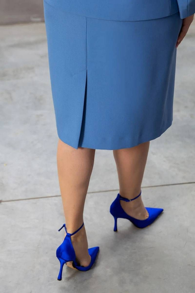 Жакет, юбка Daloria 9181 голубой - фото 9