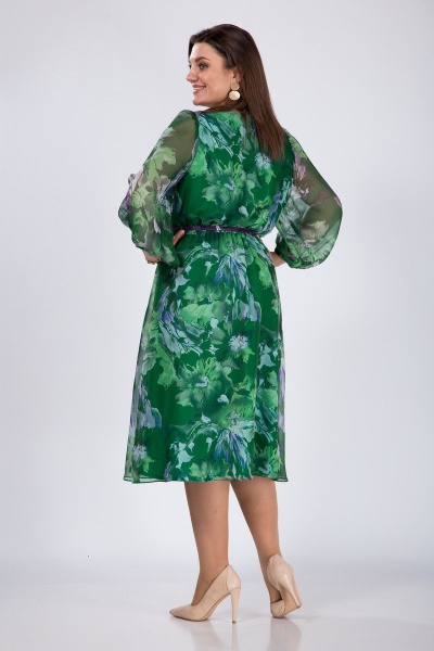 Платье Karina deLux M-1068 зеленый - фото 6