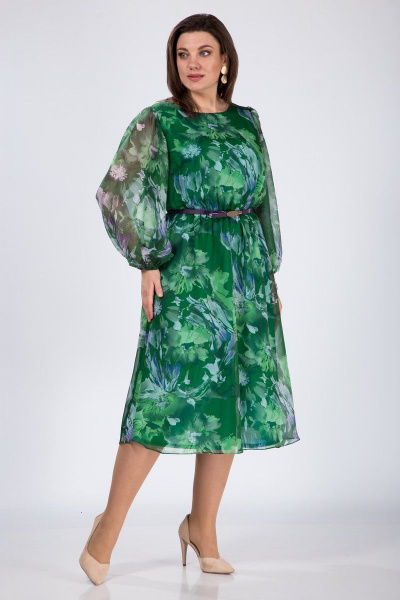 Платье Karina deLux M-1068 зеленый - фото 3