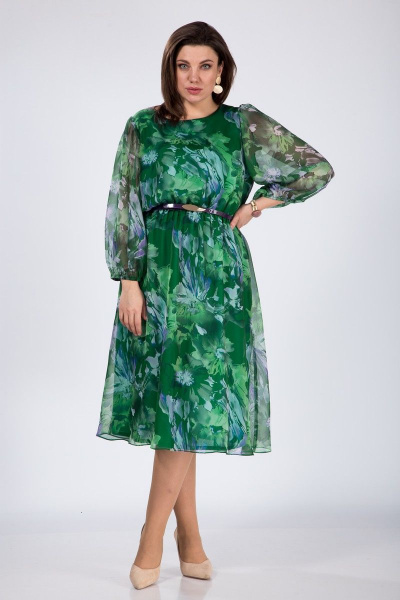 Платье Karina deLux M-1068 зеленый - фото 1