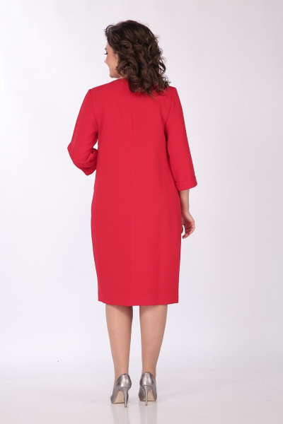 Платье Vilena 842 красный - фото 4