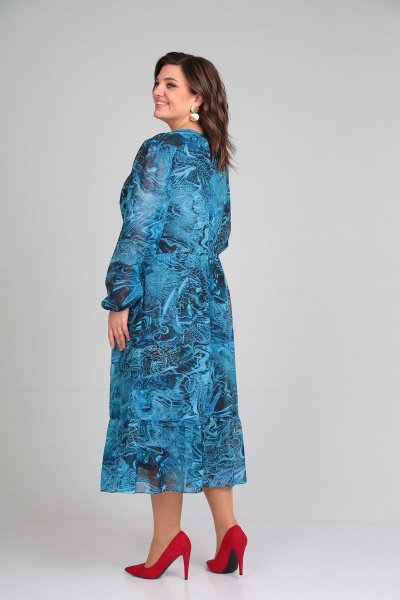 Платье Mubliz 007 голубой - фото 2