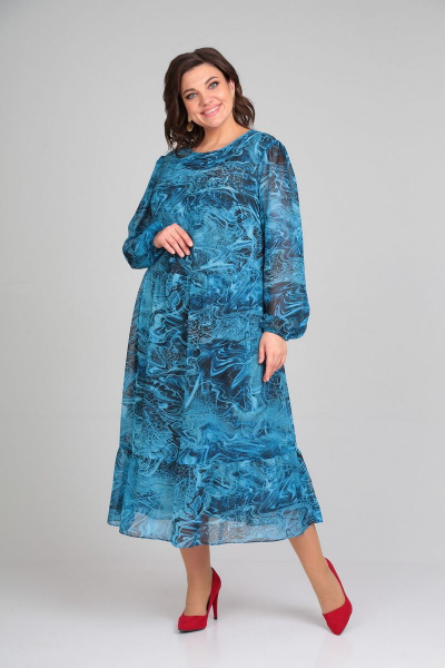 Платье Mubliz 007 голубой - фото 1