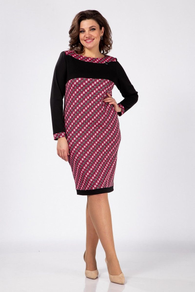 Платье Karina deLux M-1076 розовый - фото 2