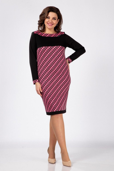 Платье Karina deLux M-1076 розовый - фото 1