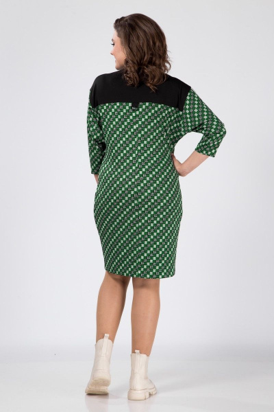 Платье Karina deLux M-1077 зеленый - фото 5